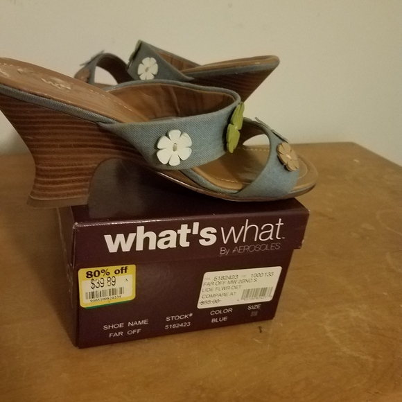 Slide type med heel size 8M sandal - Picture 7 of 8